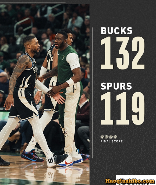 12月20日 NBA常规赛 马刺vs雄鹿 全场录像