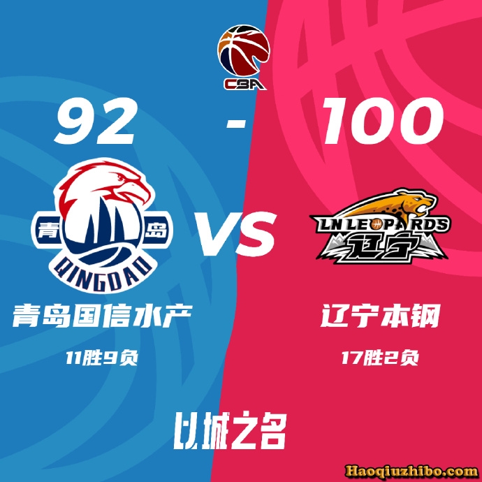 12月22日 CBA常规赛 青岛vs辽宁 全场录像