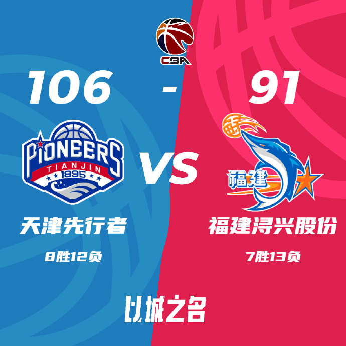 12月23日 CBA常规赛 天津vs福建 全场录像