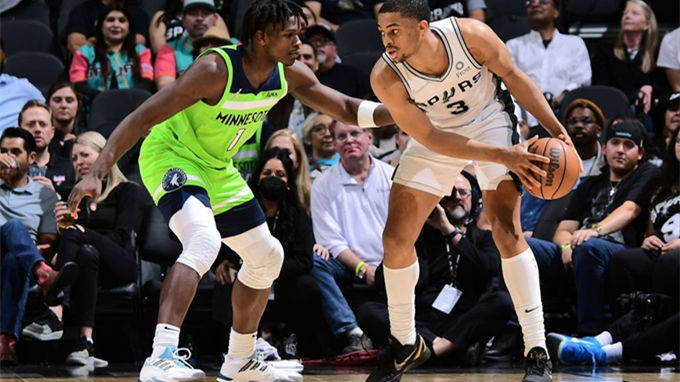 2022.4.8NBA全场录像回放 马刺vs森林狼