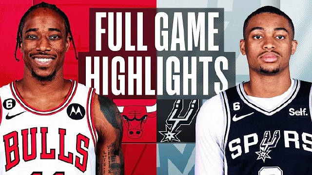 2022.10.29NBA全场录像回放 公牛vs马刺
