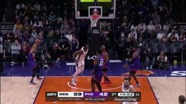 2022.12.24NBA全场录像回放 灰熊vs太阳