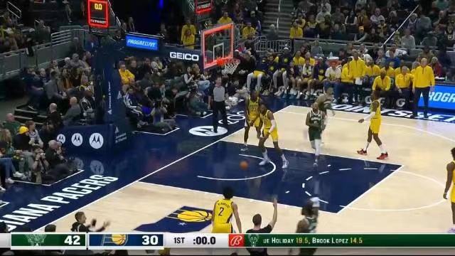2023.1.28NBA全场录像回放 雄鹿vs步行者