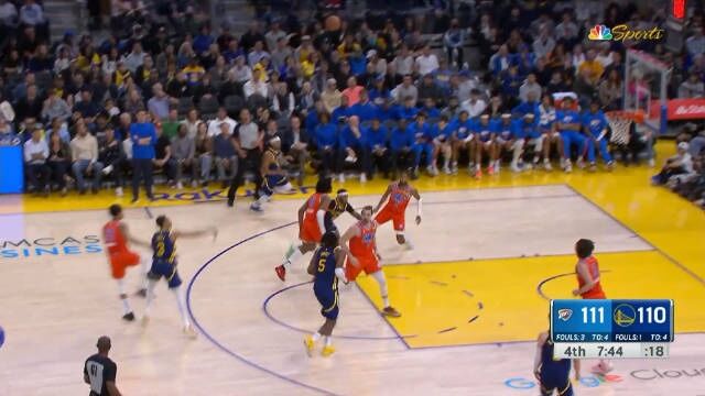 2023.4.5NBA全场录像回放 雷霆vs勇士