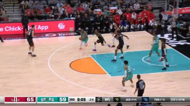 2022.12.9NBA录像回放 火箭vs马刺 免费更新