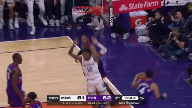 2022.12.24NBA录像高清回放 灰熊vs太阳 免费更新